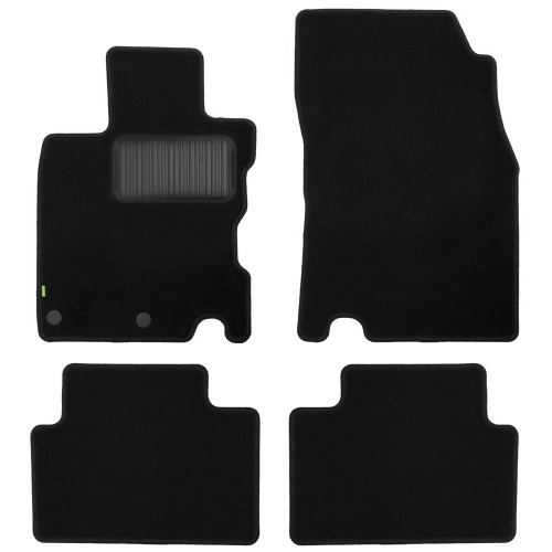 Коврики в салон Nissan Qashqai (J10) 2006-2010, текстильные Klever standart, Черный, Арт. KLEVER02363701210KH