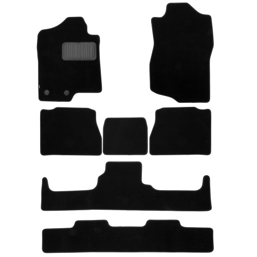 Коврики в салон Cadillac Escalade  (GMT900) 2006-2014, текстильные Klever premium, Черный, 7 мест Арт. KLEVER03070622110KH