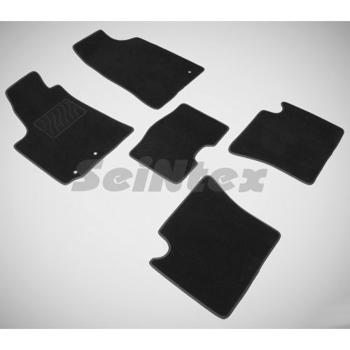 Коврики в салон Geely MK  2006-2013 Седан, текстильные Seintex Lux, Черный, Арт. 85271