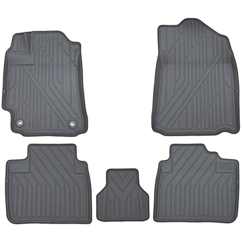 Коврики в салон Toyota Camry (XV50) 2011-2014, полиуретан 3D KVEST с серым кантом, Серый, Арт. KVESTTYT00003KG1