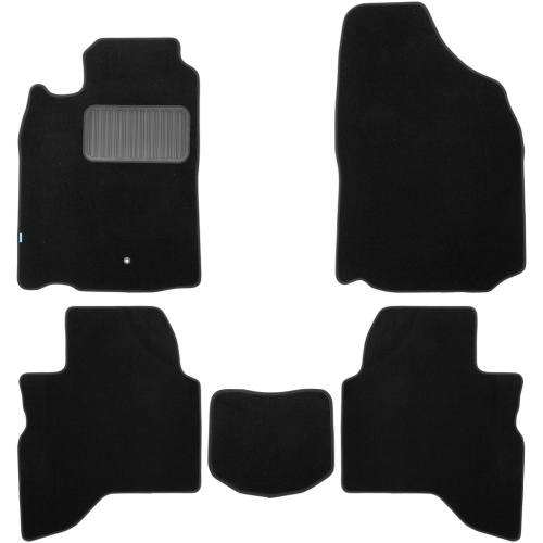 Коврики в салон Mitsubishi Pajero Sport  1998-2004, текстильные Klever premium, Черный, Арт. KLEVER03350722110KH