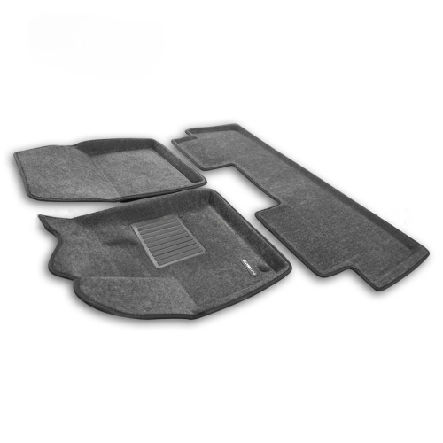 Коврики в салон Peugeot 5008  2017-2020, 3D ткань Euromat Business, Серый, Арт. EMC3D003901G