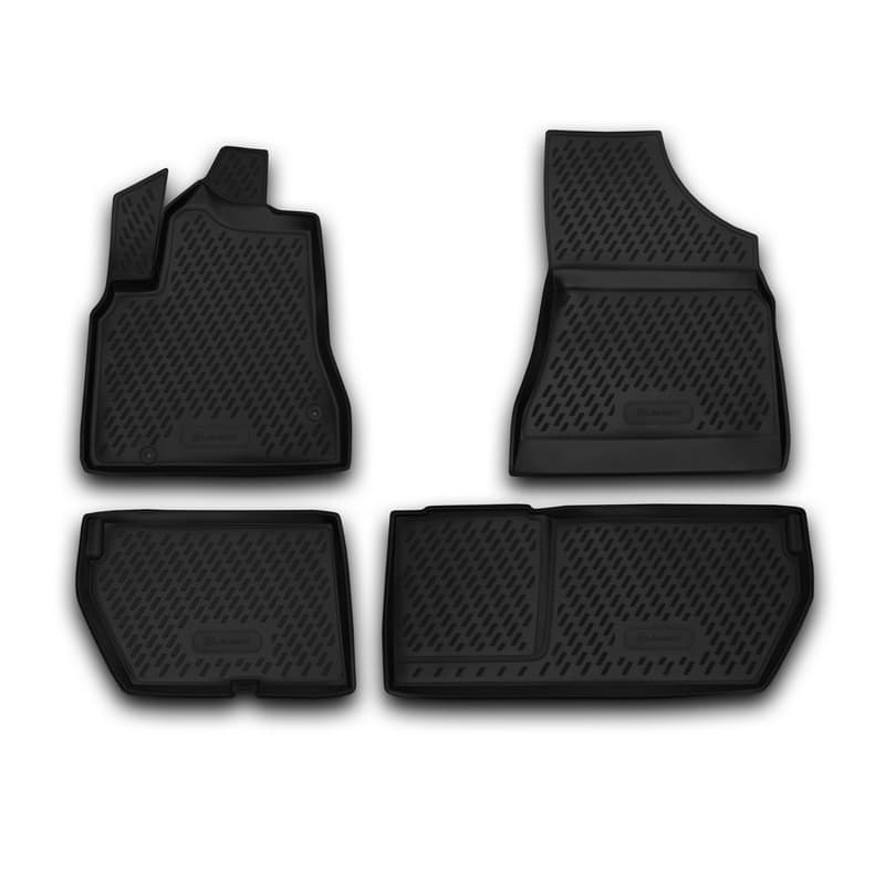 Коврики в салон Citroen Berlingo Multispace (B9) 2008-2012 Минивэн, полиуретан Element, Черный, Арт. CARPGT00021