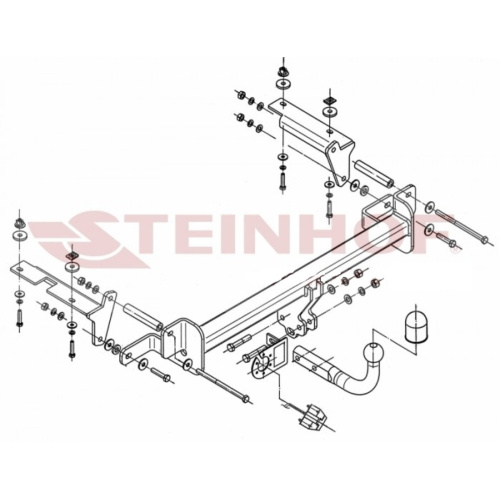 Фаркоп Opel Zafira B 2005-2008 кроме версии OPC Steinhof Арт. O232