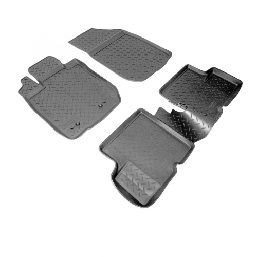 Коврики в салон Renault Duster  2010-2015, полиуретан Norplast, Черный, Арт. NPL-Po-69-04
