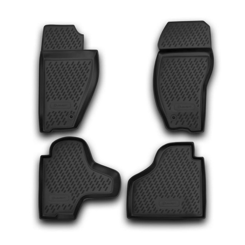 Коврики в салон Jeep Cherokee (KK) 2007-2012, полиуретан Element, Черный, Арт. CARJEP00001H
