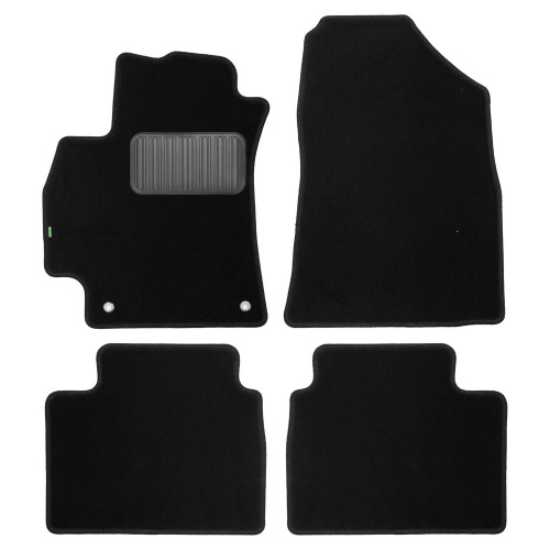 Коврики в салон Hyundai Elantra (CN7) 2020-, текстильные Klever standart, Черный, Арт. KLEVER0202007001210KH