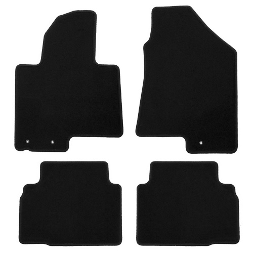 Коврики в салон Hyundai ix35 2009-2013, текстильные Klever эконом, Черный, Арт. KVR01203601200K