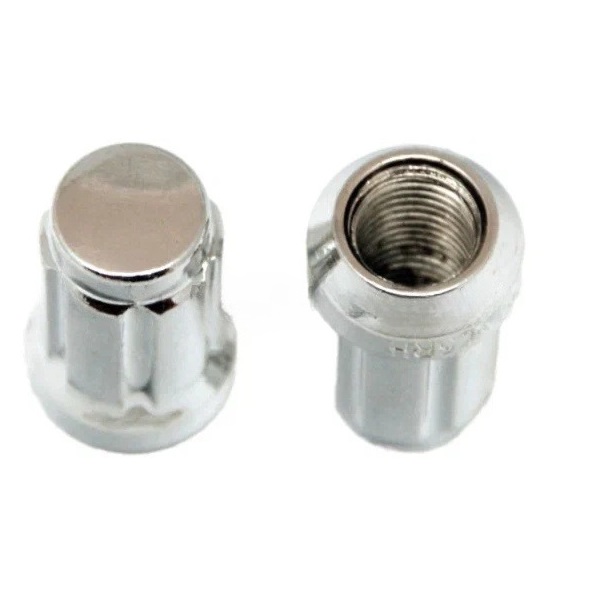 Гайка колеса M12x1.25 Конус h-35мм открытая, Хром, Ключ внешний 12-шлицевой, Арт. B911144SD