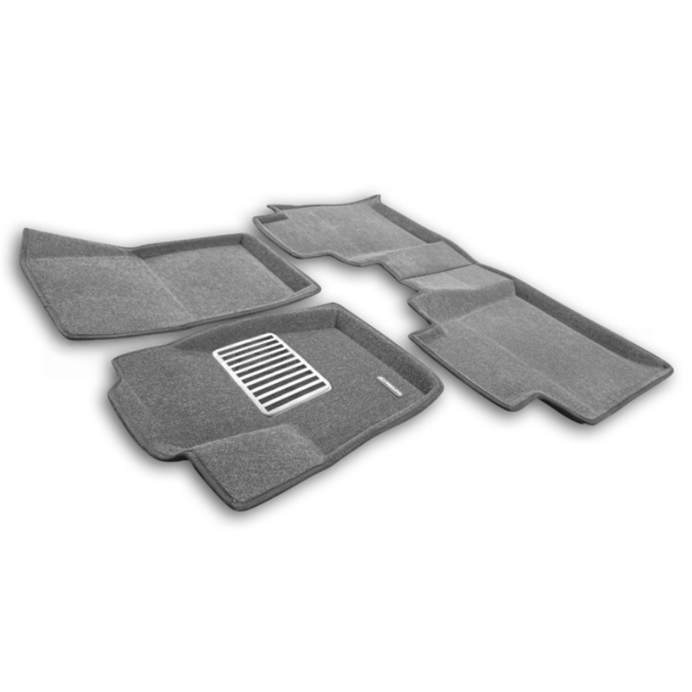 Коврики в салон Haval H5  2024-, 3D ткань Euromat LUX, Серый, Арт. EM3D001476G