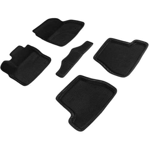 Коврики в салон Ford Focus  2014-2018 FL Универсал, 3D EVA Seintex "сота", Черный, Арт. 95254