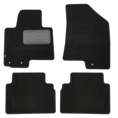 Коврики в салон Kia Sportage SL 2010-2014, ткань Klever standart, Черный, Арт. KVR02253301210KH