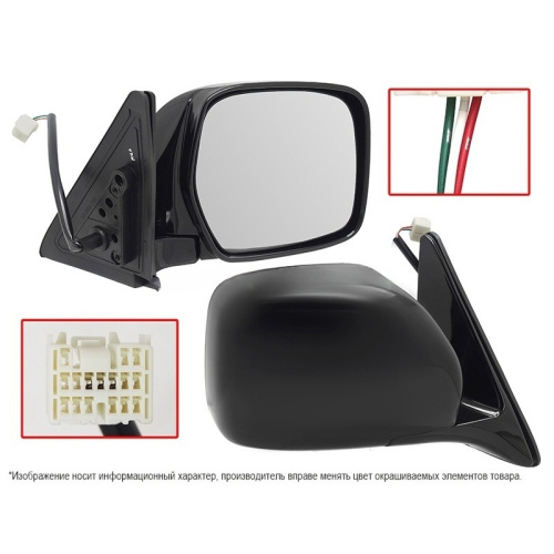 Зеркало боковое  Toyota Land Cruiser 100 1998-2002 Рег-ка/3кон., справа (R) Арт. STTY909401