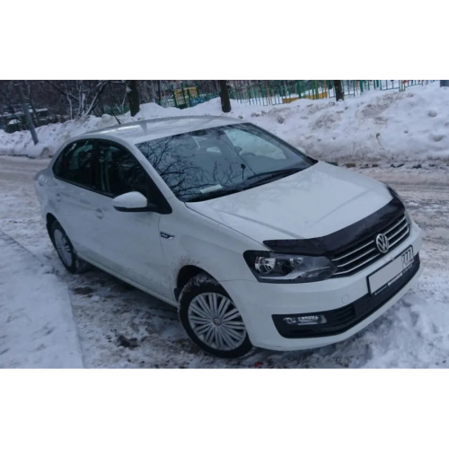 Дефлектор капота SIM для Volkswagen Polo, арт.SVOPOL1512