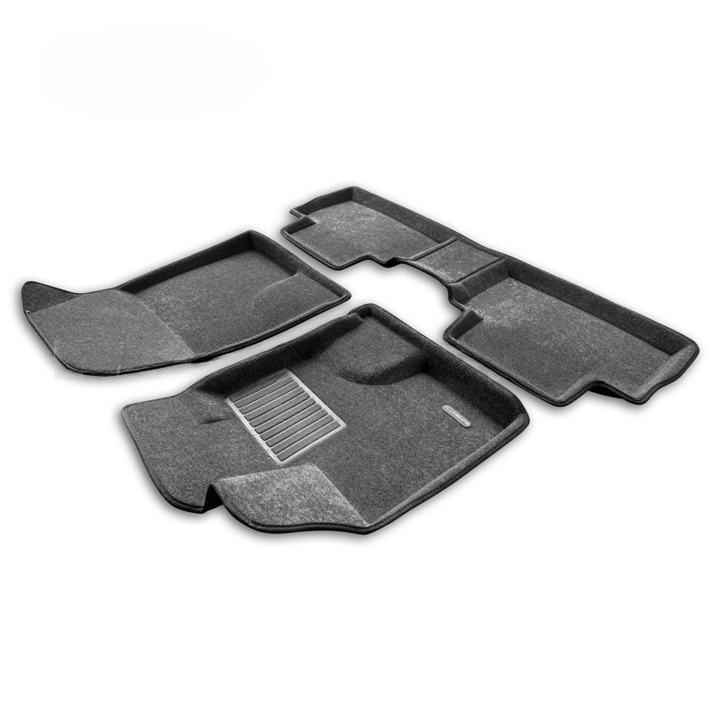 Коврики в салон Haval F7  2024-, 3D ткань Euromat Business, Серый, 4WD Арт. EMC3D001470G