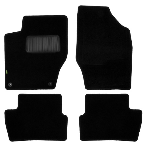 Коврики в салон Citroen C4  2010-2016 Седан, ткань Klever standart, Черный, Арт. KLEVER021023101210KH