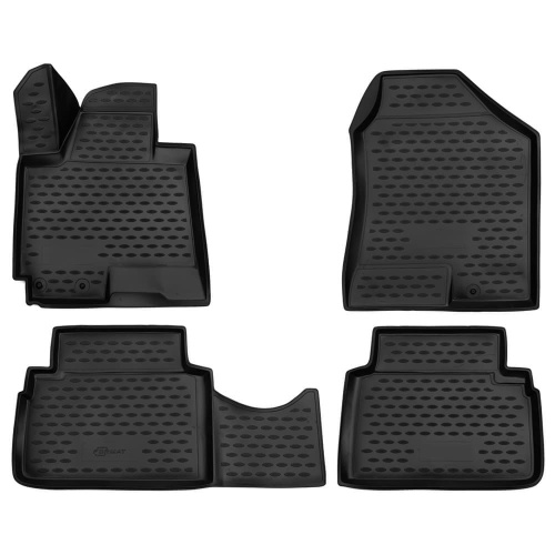 Коврики в салон Hyundai ix35 2009-2013, полиуретан 3D Element, Черный, Арт. NLC.3D.20.36.210k