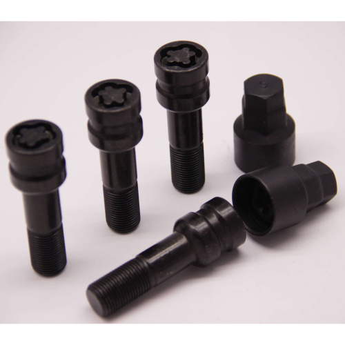 Секретные болты M15x1.25 Сфера L-45мм Черный хром, Ключ 17-19, Арт. 689177F2BC