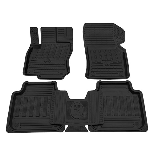 Коврики в салон Skoda Kodiaq  2016-2022, резина Rezkon, Черный, Арт. 1030030100