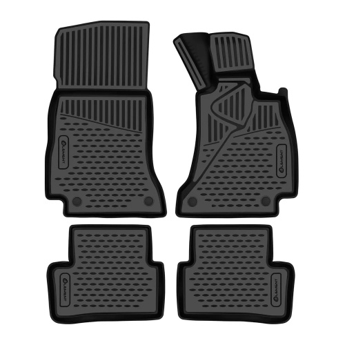 Коврики в салон Mercedes E (W213) 2016-2021 Седан, полиуретан 3D Element, Черный, П.Р., Австралия Арт. ELEMENT3DAN1214210K