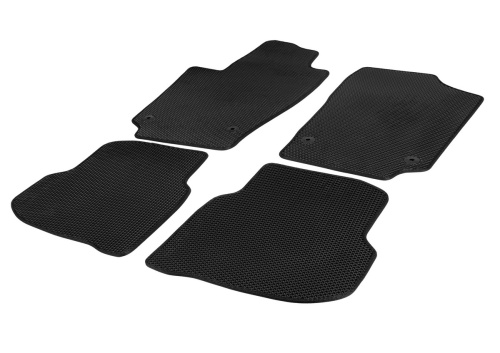 Коврики в салон Volkswagen Polo  2009-2015 Седан, EVA AutoFlex, Standart, Черный, Арт. 6580101