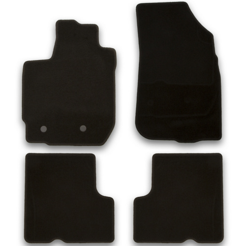 Коврики в салон Nissan Terrano (D10) 2014-2022, текстильные Klever эконом, Черный, с ручкой для дистанционного открытия лючка бензобака Арт. KLEVER013