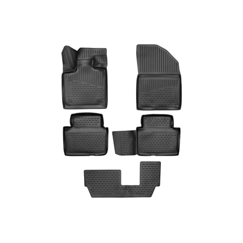 Коврики в салон EXEED VX 2021-2024, полиуретан 3D Element, Черный, Арт. ELEMENT3DAN0020210KB3R