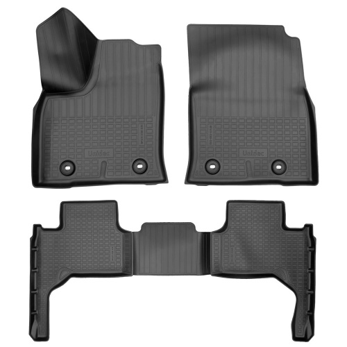 Коврики в салон Toyota Land Cruiser 300 2021-, полиуретан 3D Norplast, Черный, Арт. NPA11C885301