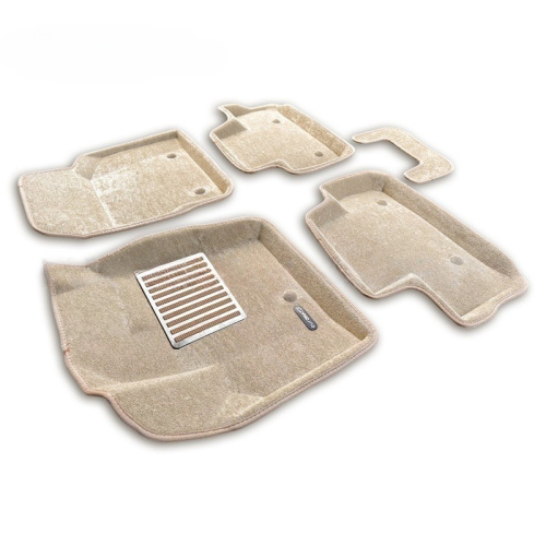 Коврики в салон Land Rover Freelander (L359) 2006-2010, 3D ткань Euromat Business, Бежевый, Арт. EMC3D003101T