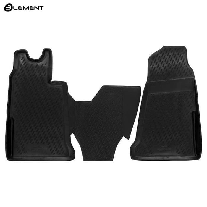 Коврики в салон Ford Tourneo  2006-2014, полиуретан Element, Черный, Арт. s000.13