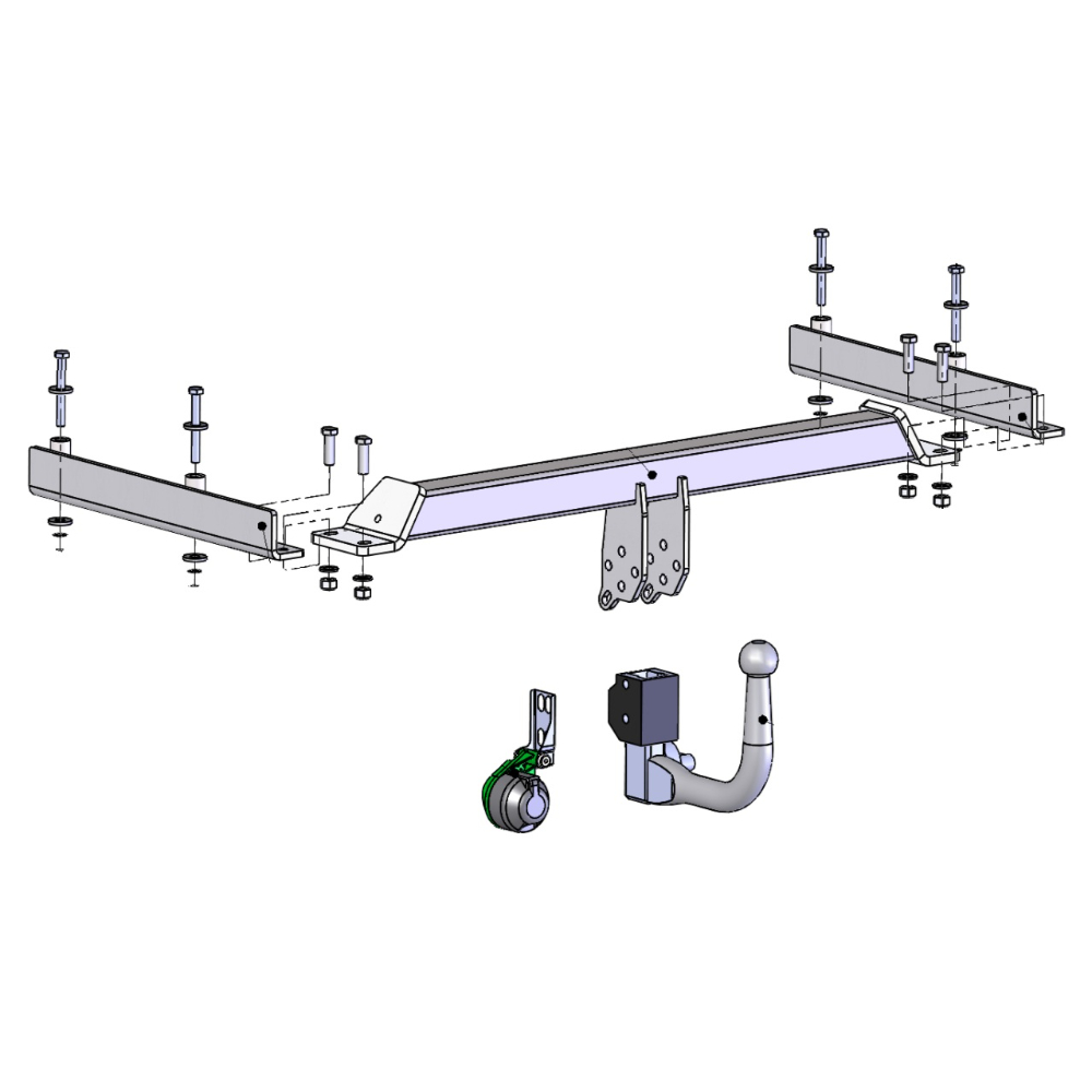Фаркоп Audi A4 (B8) 2007-2012 Седан WESTFALIA Арт. AD48BQ