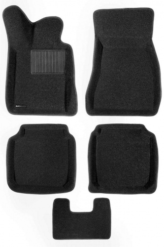 Коврики в салон BMW 7 (G12) 2015-2019 Long, 3D ткань Euromat Business, Черный, Арт. EMC3D-001203