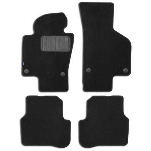 Коврики в салон Volkswagen Passat (B6) 2005-2010 Седан, текстильные Klever premium, Черный, Арт. KLEVER03510622110KH