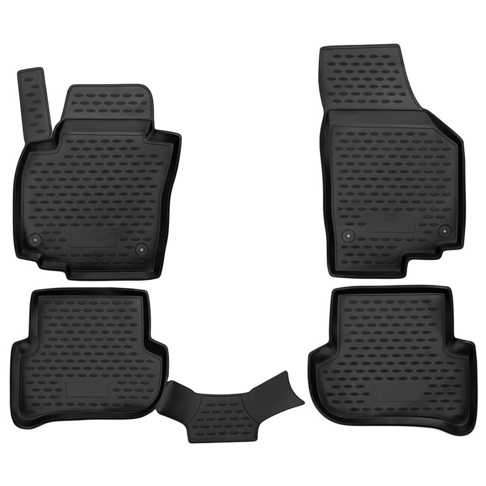 Коврики в салон Skoda Yeti  2009-2014, полиуретан Element, Черный, Арт. NLC.45.10.210kh