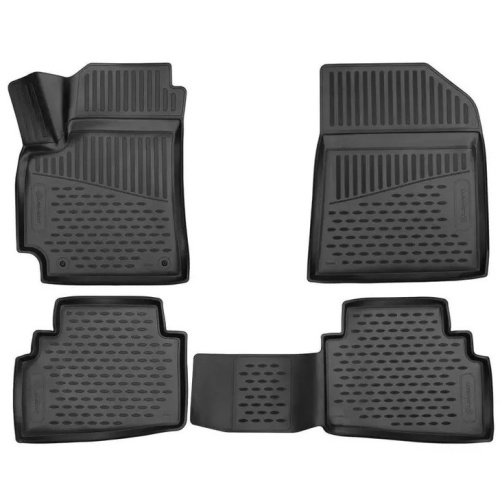 Коврики в салон Jaecoo J7 2023-, полиуретан 3D Element, Черный, Арт. ELEMENT3DA70886210K