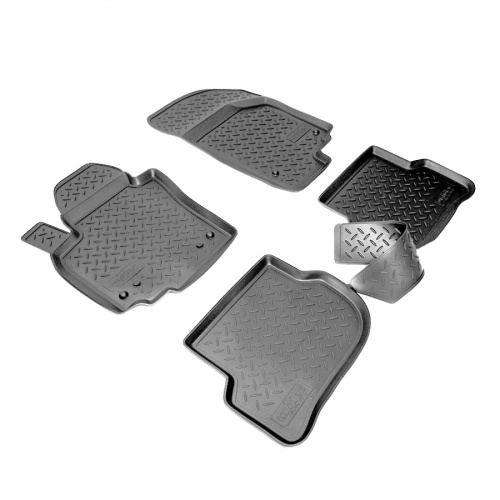 Коврики в салон Volkswagen Golf Plus  2005-2009, полиуретан Norplast, Черный, Арт. NPLPO9518
