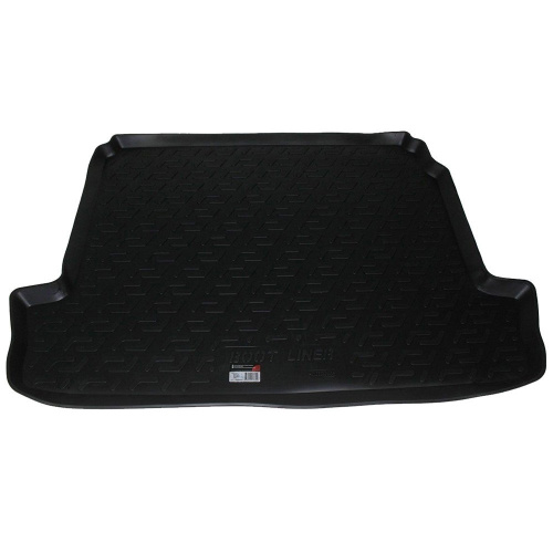Коврик в багажник Renault Megane  2002-2006 Седан, пластик, L.Locker, Черный, Арт. 0106030100