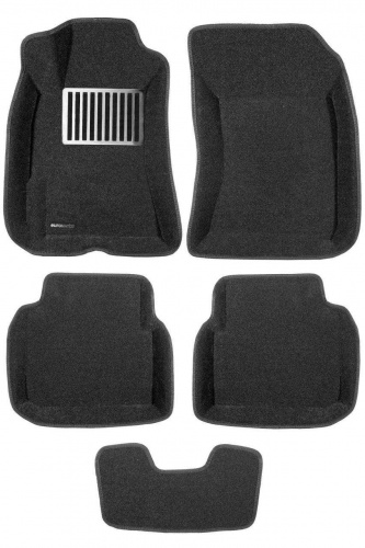 Коврики в салон Subaru Legacy (B13) 2003-2006 Универсал, 3D ткань Euromat LUX, Черный, Арт. EM3D004707