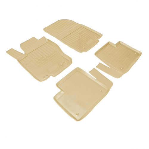 Коврики в салон Mercedes GL (X166) 2012-2016, полиуретан Norplast, Черный, Арт. NPA10C56500B