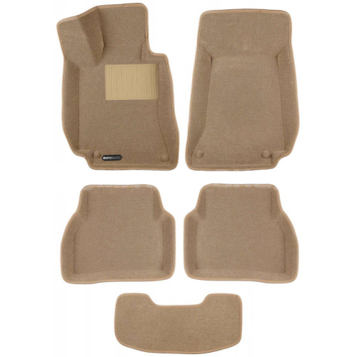 Коврики в салон Mercedes  (W205) 2014-2018 Седан, 3D ткань Euromat Business, Бежевый, Арт. EMC3D003514T