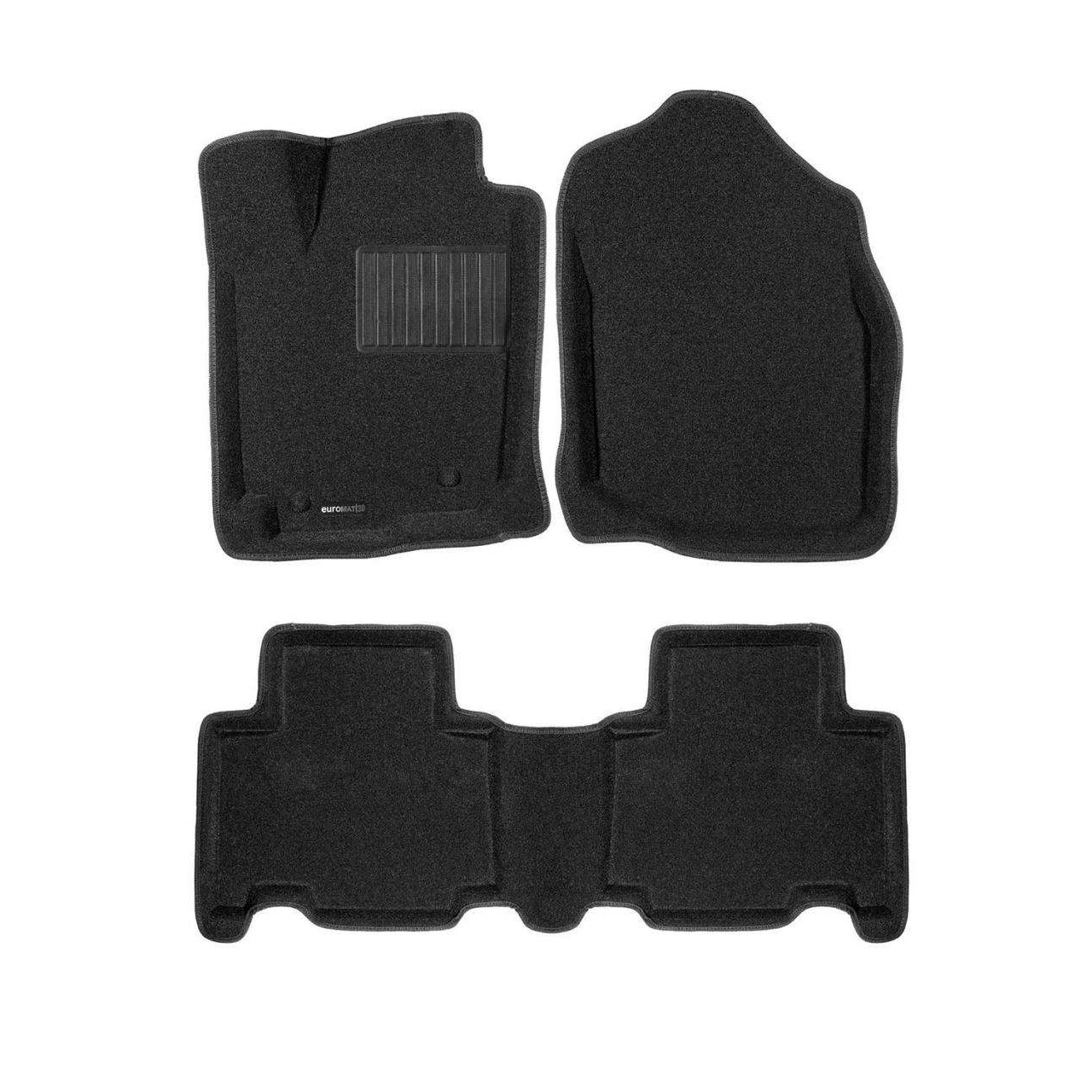 Коврики в салон Toyota RAV4 LWB (XA30) 2009-2013 FL1 Long, 3D ткань Euromat Business, Черный, Арт. EMC3D-005125