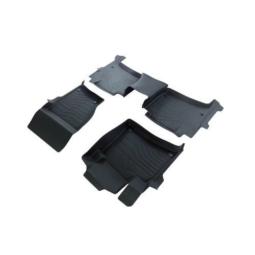 Коврики в салон Porsche Cayenne (958) 2010-2014, резина 3D SRTK LUX, Черный, 2-х зонный климат Арт. 3D.POR.CAY.2Z.10G.08X16