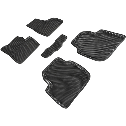 Коврики в салон Skoda Superb (3T) 2008-2013 Лифтбек, 3D EVA Seintex "ромб", Черный, Арт. 95334