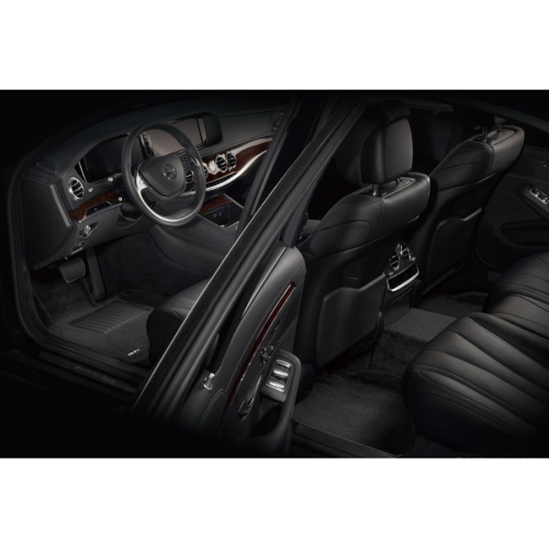 Коврики в салон Porsche Panamera  2009-2013, 3D ткань Sotra Lux, Черный, Версия Long Арт. ST 74-00575