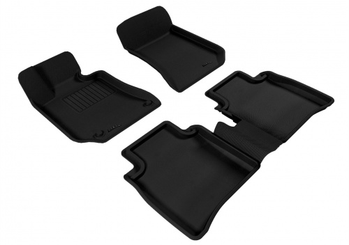 Коврики в салон Mercedes E (W212) 2009-2013 Седан, 3D ткань Sotra VIP, Черный, Арт. ST 73-00020