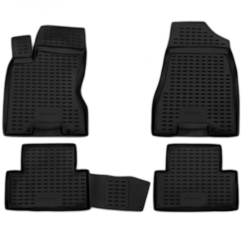 Коврики в салон Nissan X-Trail (T31) 2007-2011, полиуретан Element, Серый, Арт. NLC3620211