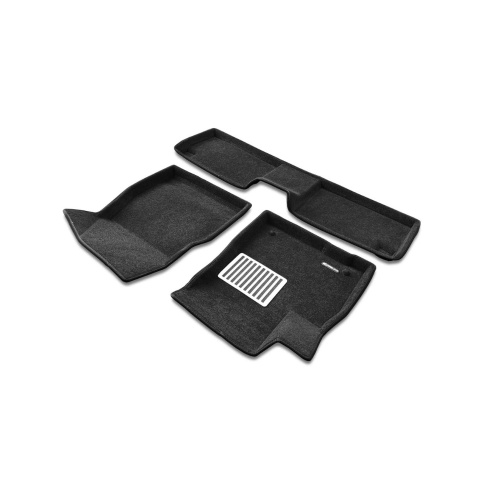 Коврики в салон OMODA C5  2026-, 3D ткань Euromat LUX, Черный, Арт. EM3D001463