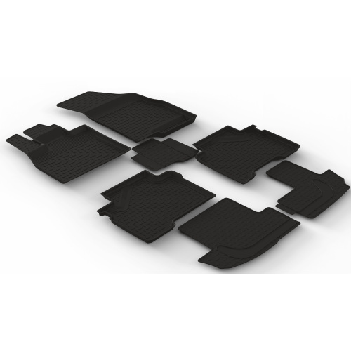 Коврики в салон Tenet T8(31T) 2025-, резина Seintex выс. борт, Черный, 7 мест Арт. 319265