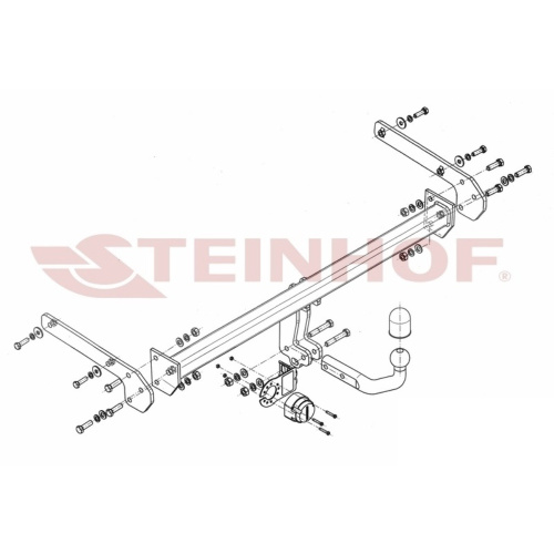 Фаркоп Suzuki SX4 (S-Cross) 2013-2016 2WD/4WD Steinhof Арт. S389
