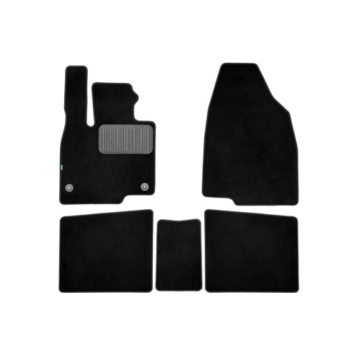 Коврики в салон FAW Bestune T99 2022- FL, ткань Klever premium, Черный, Арт. KLEVER0506201822110K